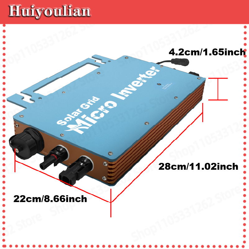 Grid Tie Micro Inverter - Mikro İnvertör 1200W Şebeke Bağlantılı Ters