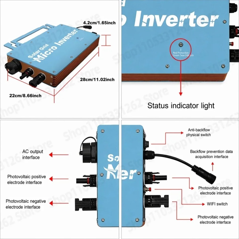 Şebeke Bağlantılı Mikro İnvert - Grid Tie Micro Inverter incelemesi ve fiyatı