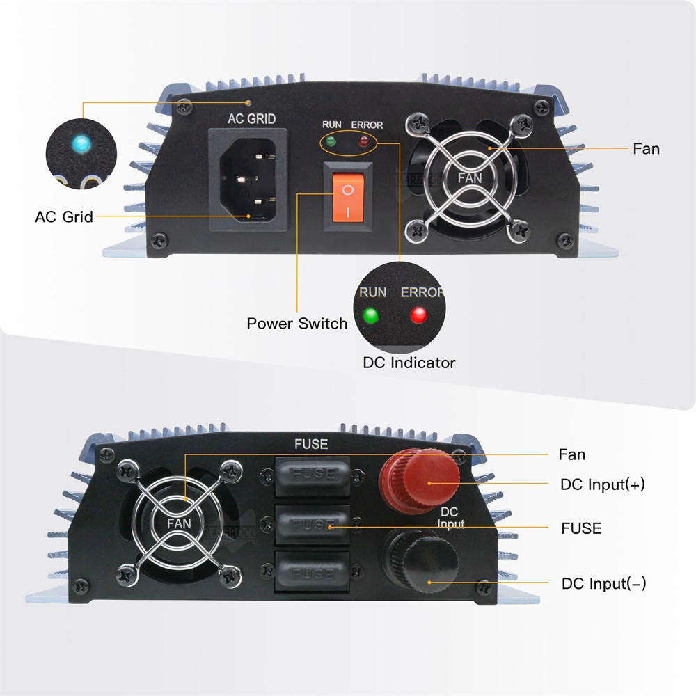 18V 24V 36V 1400W güneş şebeke - Grid Tie Micro Inverter incelemesi ve fiyatı