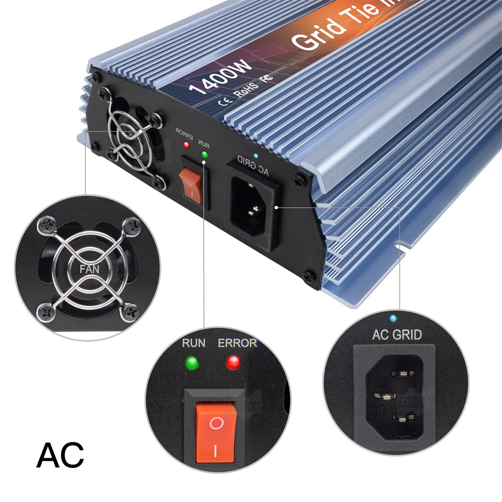 18V 24V 36V 1400W güneş şebeke - Grid Tie Micro Inverter incelemesi ve fiyatı